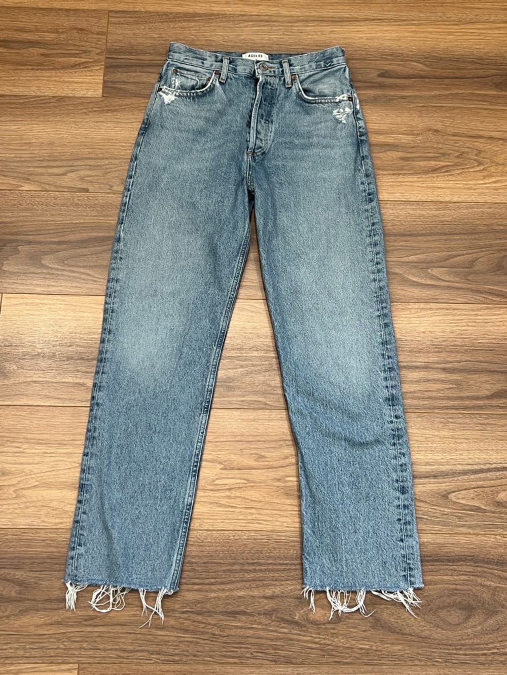 Agolde 90s Pinch High Rise Straight Jeans in Navigate Size 27
